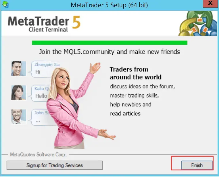 Metatrader 5 launch